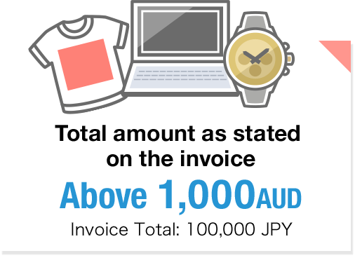 Total amount as stated on the invoice Above 1,000 AUD